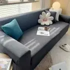Plaid Velvet Sofa Cover Adjustable Slipcover High Elastic Furniture Protector