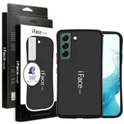 iFace Case For Galaxy S22 Slimming Drop Proof Shockproof Hard Silicone Back Cover (Black)