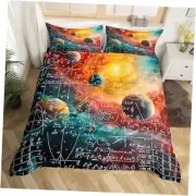 Math Equation Bedding Set Size Kids Galaxy Solar System Full Multi 02