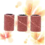 Healeved 100Pcs Nail Drill Sanding Bands for Manicure and Pedicure Grinding Head Polisher for Natural and Artificial Nails Essential Tool for Nail Drills