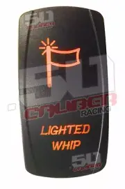 On Off Racing Rocker Switch Orange Whip Lights Auto Boat UTV [5361A21]
