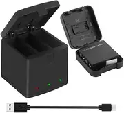 Compatible for Insta360 Ace Pro Ace 2200mAh Battery+3-Slots LED Charger Compatible for Insta360 Ace Pro Battery Accessories(1BatteryWithCharger)
