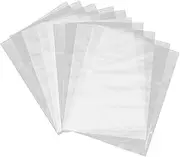 DECORNIJIA 200pcs Transparent PVC Shrink Film Bags Durable Heat Shrink Wrap for Compact Bottle Packaging Easy to Use with Heat Tunnel for Eyelash and Essential Oil Bottles