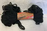 Caron Rug & Craft Yarn 1 Skein #0025 Black New
