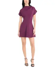 Donna Morgan Cowl Neck Mini Dress