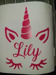 Unicorn decal, personalized decal for Yeti, Rtic, tumblers, etc.