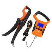 Fish Scale, Water Resistant Digital Scale with Ruler, 110lb B:Scale & Gripper