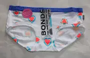 Bonds Ladies 9FP Heartbeat Printed Hipster Boyleg Brief Size 10 New