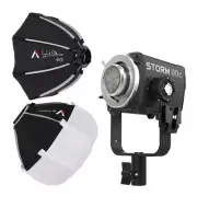 Aputure STORM 80c Black Point Source Fixture and Light Dome 40 Softbox Bundle