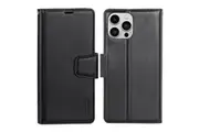 For Apple iPhone 11 Pro Max Case, Hanman Wallet Leather Flip Magnetic Stand Case Cover (Rose Gold)