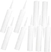 Mipcase 9Pcs Reusable Empty Caulk Sealant Tubes for Easy Application and Dispensing Compatible with Sealants for Repairs Cracks and Tile Grouting