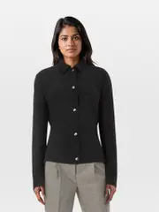 Black Snap Button Jacket