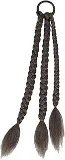 DECORNIJIA Synthetic Ponytail Extension Long Braided Hair Extension with Elastic Hair Tie for Stylish Updos Easy to Wear for All Ages for Daily Wear and Special Occasions