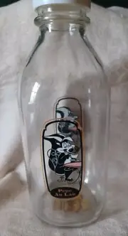 Vintage Warner Bros Studio Store Milk Jug/Bottle Pepe Le Pew Pepe Au Lait W Cap
