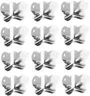 QUMIIRITY 24pcs Speaker Corner Protectors Floor Protectors for Speaker Covers Silver Corner Guard c