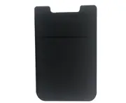 4X Double Pockets Silicone Smart Phone Back Card Holder Wallet Stick On Cash ID