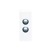 Clipsal Saturn Series Grid And Plate Assembly Architrave 2 Pure White - 4062-PW