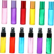 PAMINGONO Set of 12 Essential Oil Bottles Roller Balls Glass Perfume Sprayer Travel Kit