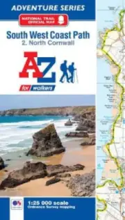 SW Coast Path North Cornwall Adventure Atlas [Paperback]
