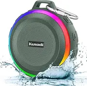[Kunodi] Bluetooth Shower Speaker with IPX7 Waterproof, Crisp Clear Sound, True Wireless Stereo, Clip Portable for Pool Beach Boat Kayak Float Golf