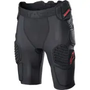 Alpinestars Bionic Pro Protection Shorts - Black/Red - Large 6507523-13-L