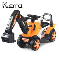 在飛比找PChome商店街優惠-KOOMA 挖土機音樂助步車(學步車)-活力橘