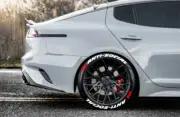 TIRE LETTERS 1.25" ANTI-SOCIAL (WHITE) W/RED FLAGS 15"16"17"18" 19" 20" 21"