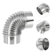Heating Stove Firewood Flexible Pipe Stainless Steel Elbow Chimney Flue
