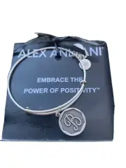 Alex and Ani Initial B Expandable Wire Bracelet