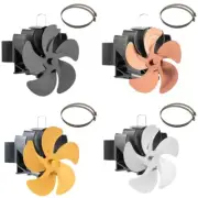 Efficient Fan Fireplace Fan 5-Blade for Pellet Log Burning Stove BG602