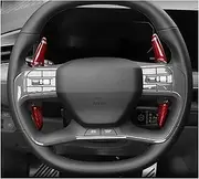 Car Steering Wheel Shift Paddles for K&ia EV9 Real Carbon Fiber Steering Wheel Shift Paddle Shifter Extension Car Interior Accessories HTEOPOEKFR(Carbon Red)