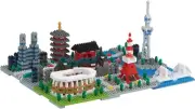 Nanoblock Made in Japan TOKYO ASAKUSA SKYTREE TOKYOTOWER Pazzle Party Gift COOL