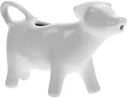 Creamer Container - Ceramic Heat Resistant Cartoon Cow Shape Creamer Pitcher | Syrup Container, Cute White Milk Jug for Picnic, Barbecue, Portable Syrup Container for Sauces