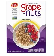 Grape Nuts Original Breakfast Cereal Crunchy Whole Grain Wheat and Barley Cereal