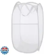 Buenod Pop Up Laundry Hamper, Collapsible Mesh Laundry Basket Clothes Hamper
