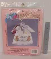 Bucilla Gallery of Stitches Angel Babies Fine Linen Angel Doll #33221 FREE SHIP