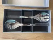 2 pc. salad Serving Set acrylic ~New~ in box grt 4 gift + 2 free Gifts
