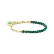 Buy Member Charm bracelet with green beads by Thomas Sabo online - THOMAS SABO Australia