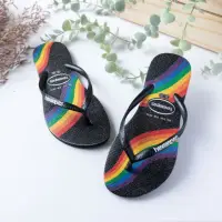 在飛比找momo購物網優惠-【havaianas 哈瓦仕最優惠】SLIM PRIDE 黑