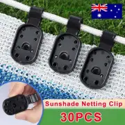 30Pcs Sun Shade Net Cloth Plastic Clips Sturdy Heavy Duty Lock Grip Fix Clamp AU