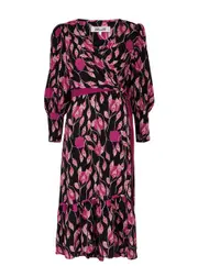 Diane Von Furstenberg Blade Printed Midi Wrap Dress - Multicoloured - 6 (UK10 / S) 6 (UK10 / S)