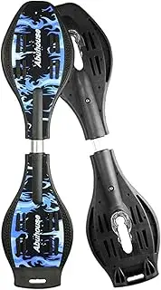 Magnitt RipStik Caster Board, Deluxe Junior Rip Stick with Illuminating Wheels for More Excitement,Fun and Visibility, Ripstick Skateboard for Kids 8+