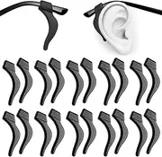 Soft Silicone Eyeglass Ear Hooks, 10 Pairs of Non-Slip Eyeglasses Ear Grips for Glasses, Sunglasses, Reading Glasses