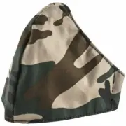 Washable Denim Face Mask 3 Layers LARGE CAMO Made in Melbourne