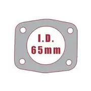 Aunger 10pk Exhaust Gasket Comm Gen3 Twin Eng Pipe V8 4 Bolt Gasket - GMG035R-10