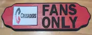 CRUSADERS Rugby Union FAN PLAQUES