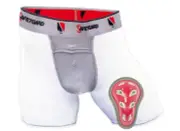 SAFETGARD Boys' Compression Boxer Shorts w/Cage Cup Size Youth Regular White NWT