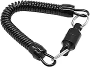 Fly Fishing Magnet Clip - Magnet Net Clip, Retractable Gear Attachment | Coiled Lanyard with Quick Connect Keychain, Magnetic Release Tool for Fly Net, Angler Accessory Holder