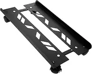 Hoement Computer Case Bracket Rolling Computer Cart وحدة المعالجة المركزية، حامل CPU Holder Stand Laptop Riser CPU Stand with Laptop Computer Rolling Computer Stand Black Cold Rolled Steel