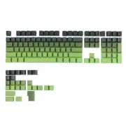 133 Key PBT Backlit Keycaps Gradients Green Keycaps Set Keycaps Double Shot OEM